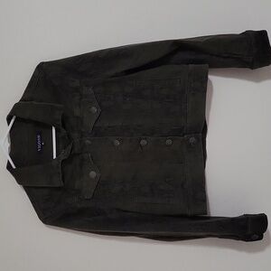 Vigoss Olive Green Snake Skin Pattern Jacket